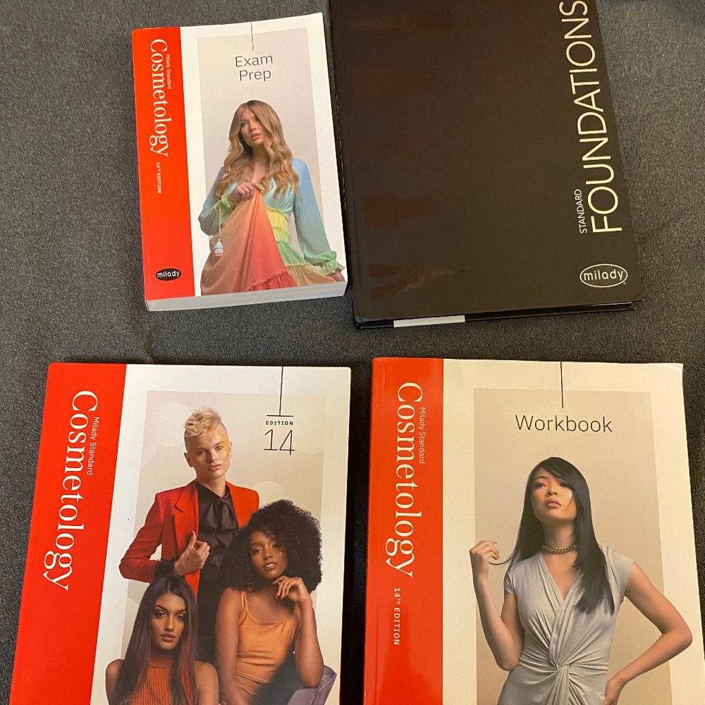 Beginning cosmetology study books